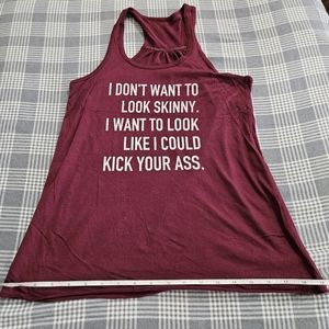 Burgundy Racerback Tank